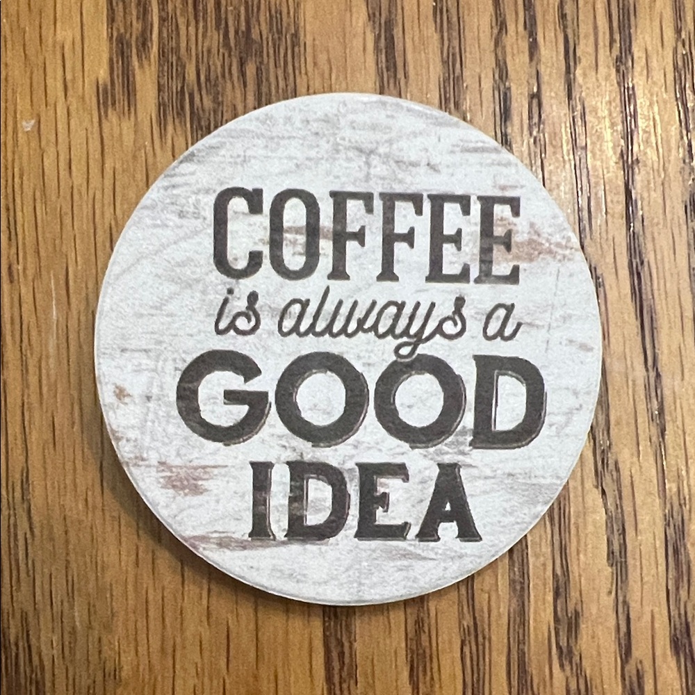 Freebie! Rustic coffee lovers magnet